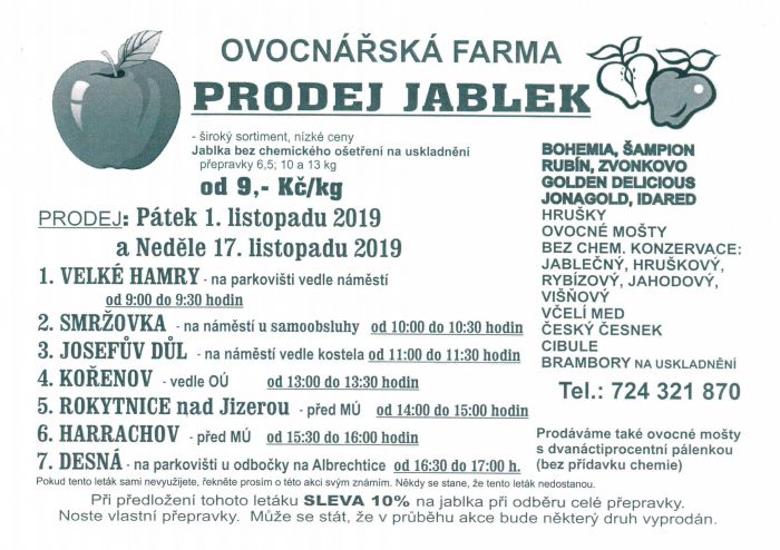 prodej jablek